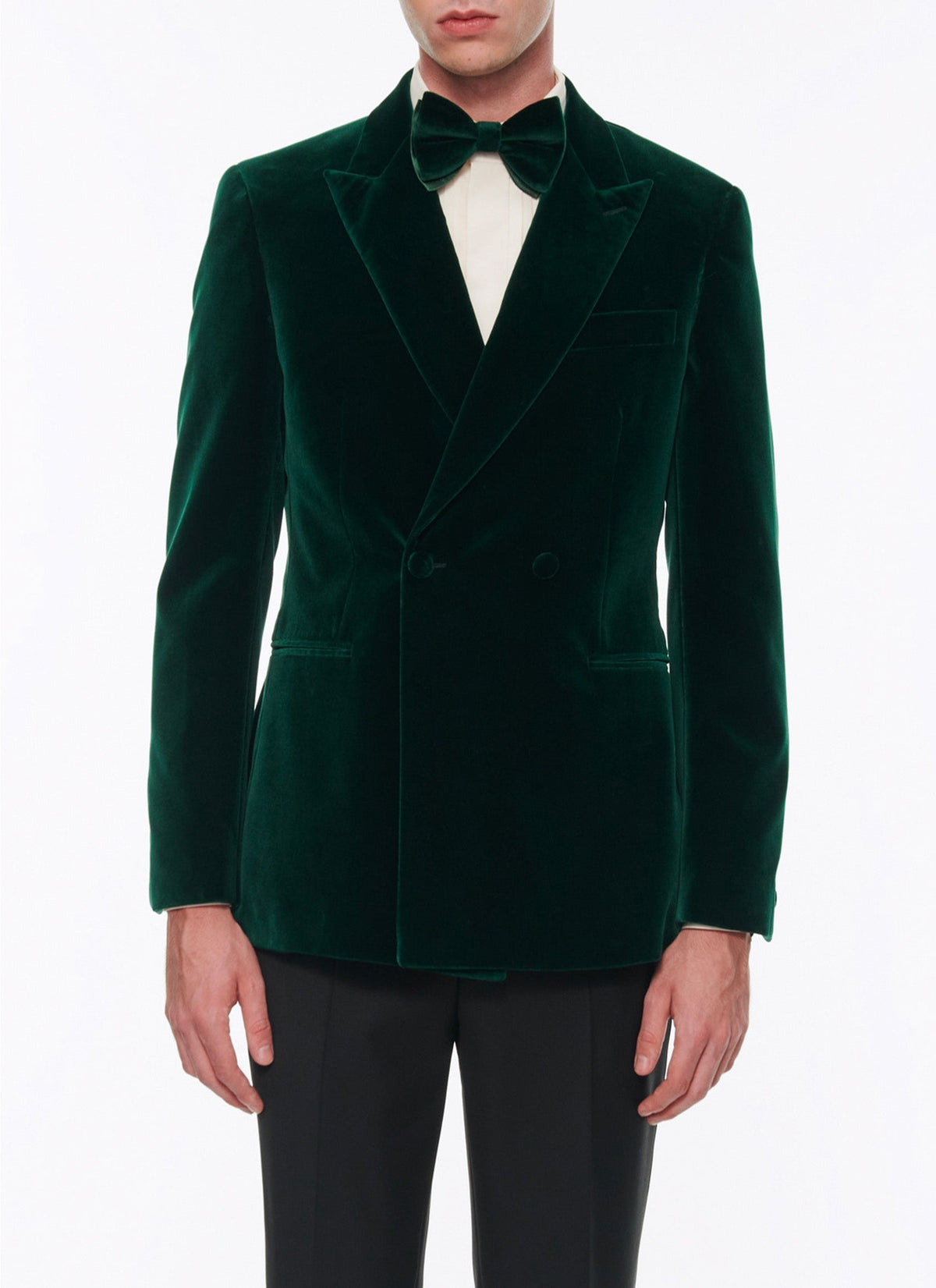 Vert Bouteille Veste - Vert Bouteille
