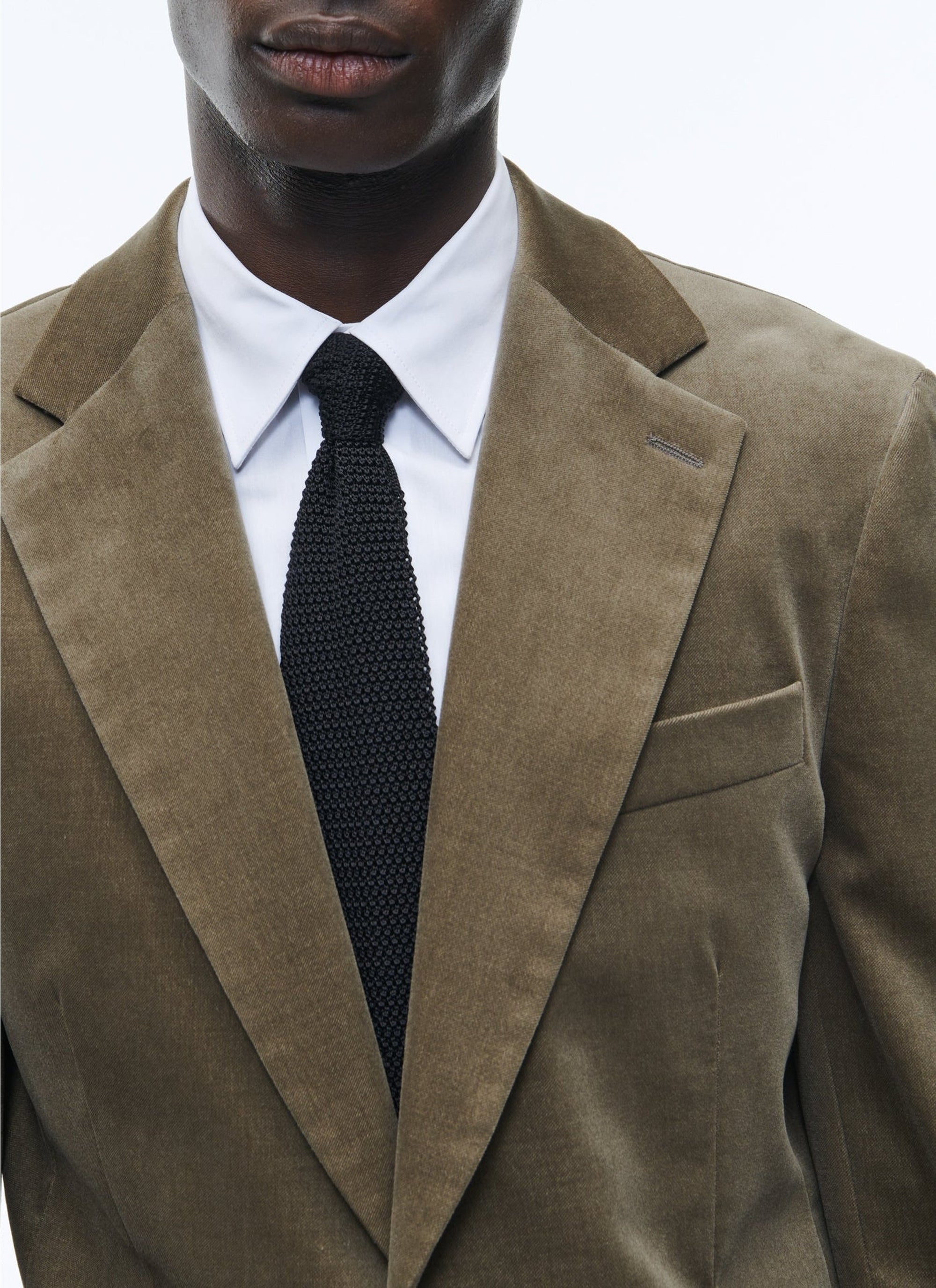 Veste doublée coupe ajustée en velours - Bronze