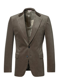 Veste doublée coupe ajustée en velours - Bronze