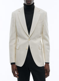 Veste en natté de laine - Écru