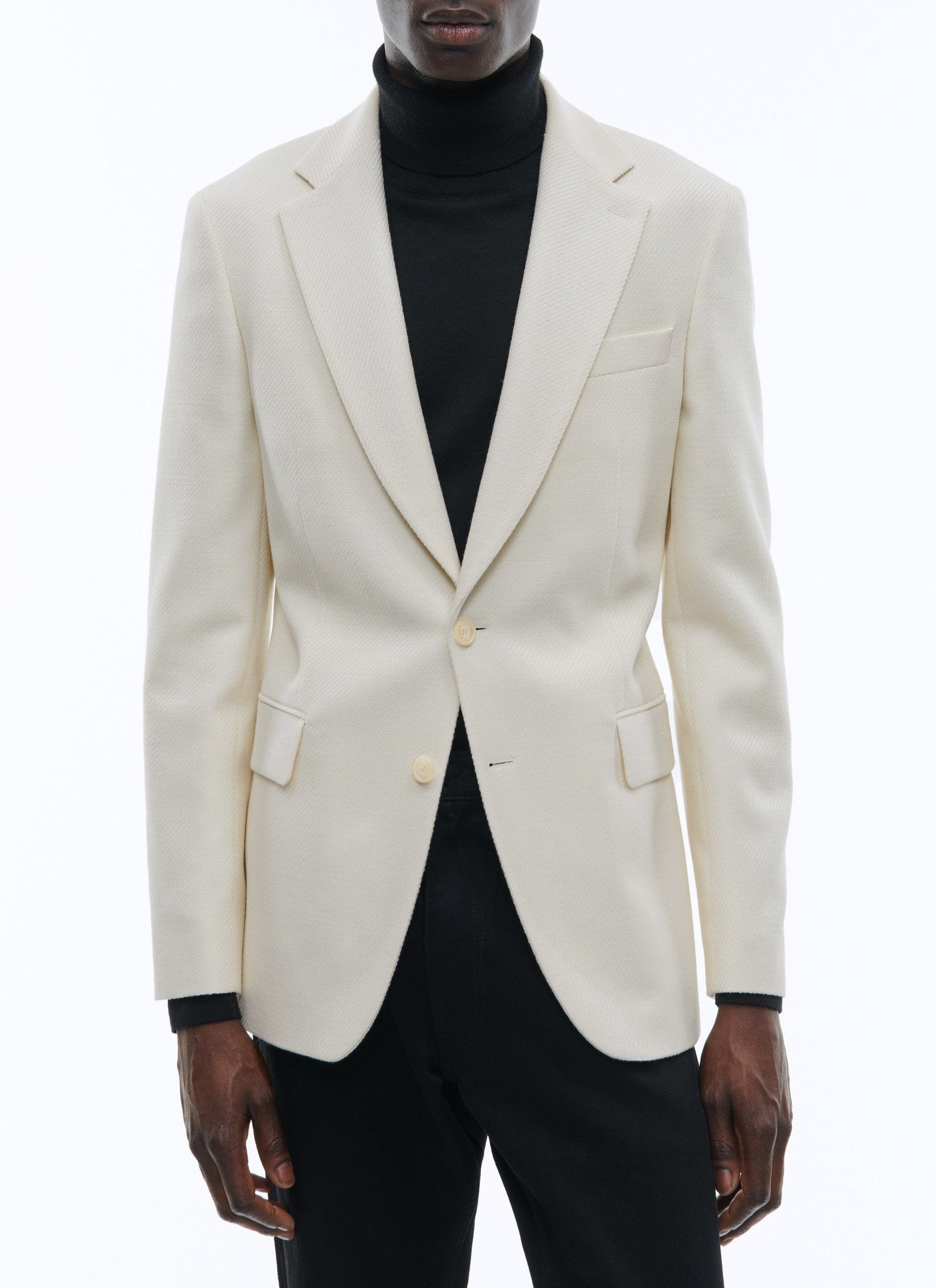 Veste en natté de laine - Écru