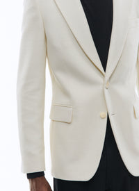 Veste en natté de laine - Écru