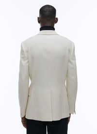 Veste en natté de laine - Écru