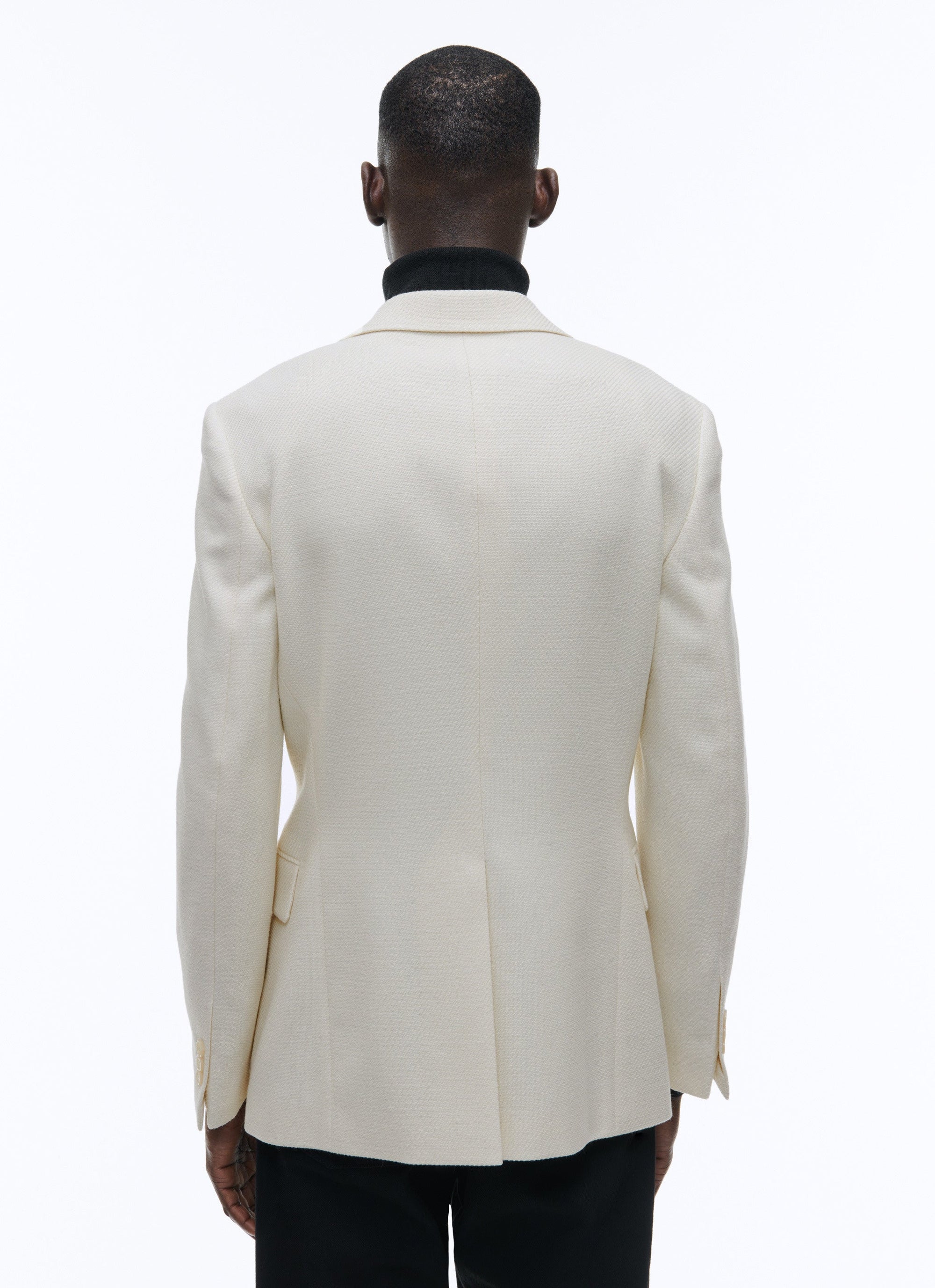 Veste en natté de laine - Écru