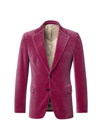 Veste doublée coupe ajustée en laine - Betterave