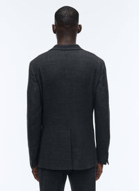 Veste en natté de laine - Gris anthracite