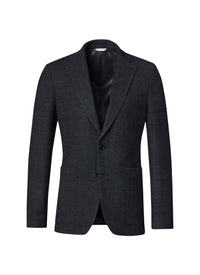 Veste en natté de laine - Gris anthracite