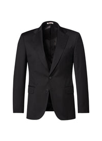Veste de costume en serge de laine - Noir