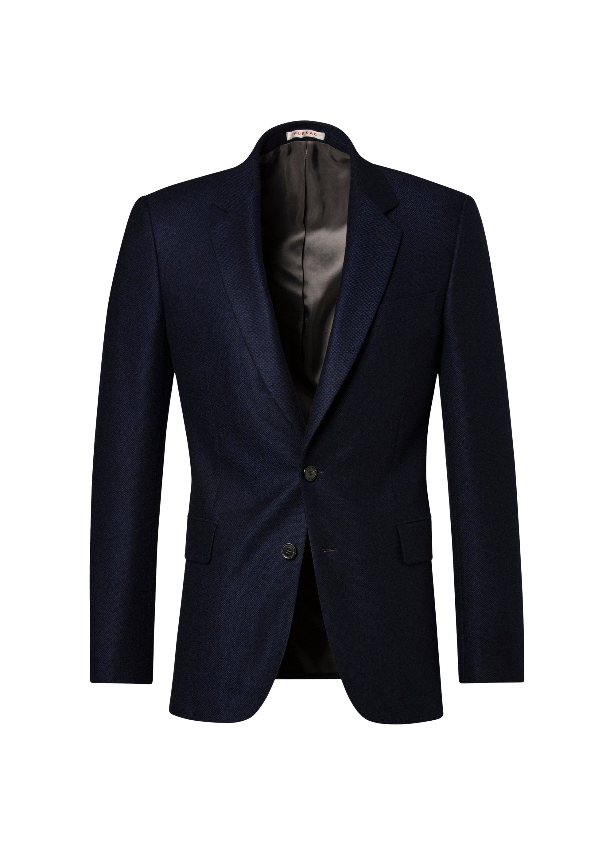 Veste de costume ajustée et boutonnée en cachemire - Carbone