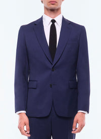 Veste de costume en serge de laine - Carbone
