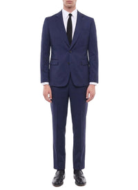 Veste de costume en serge de laine - Carbone