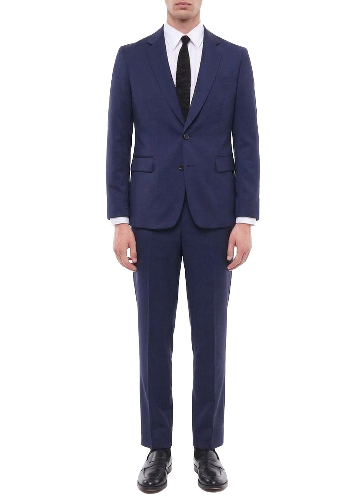 Veste de costume en serge de laine - Carbone