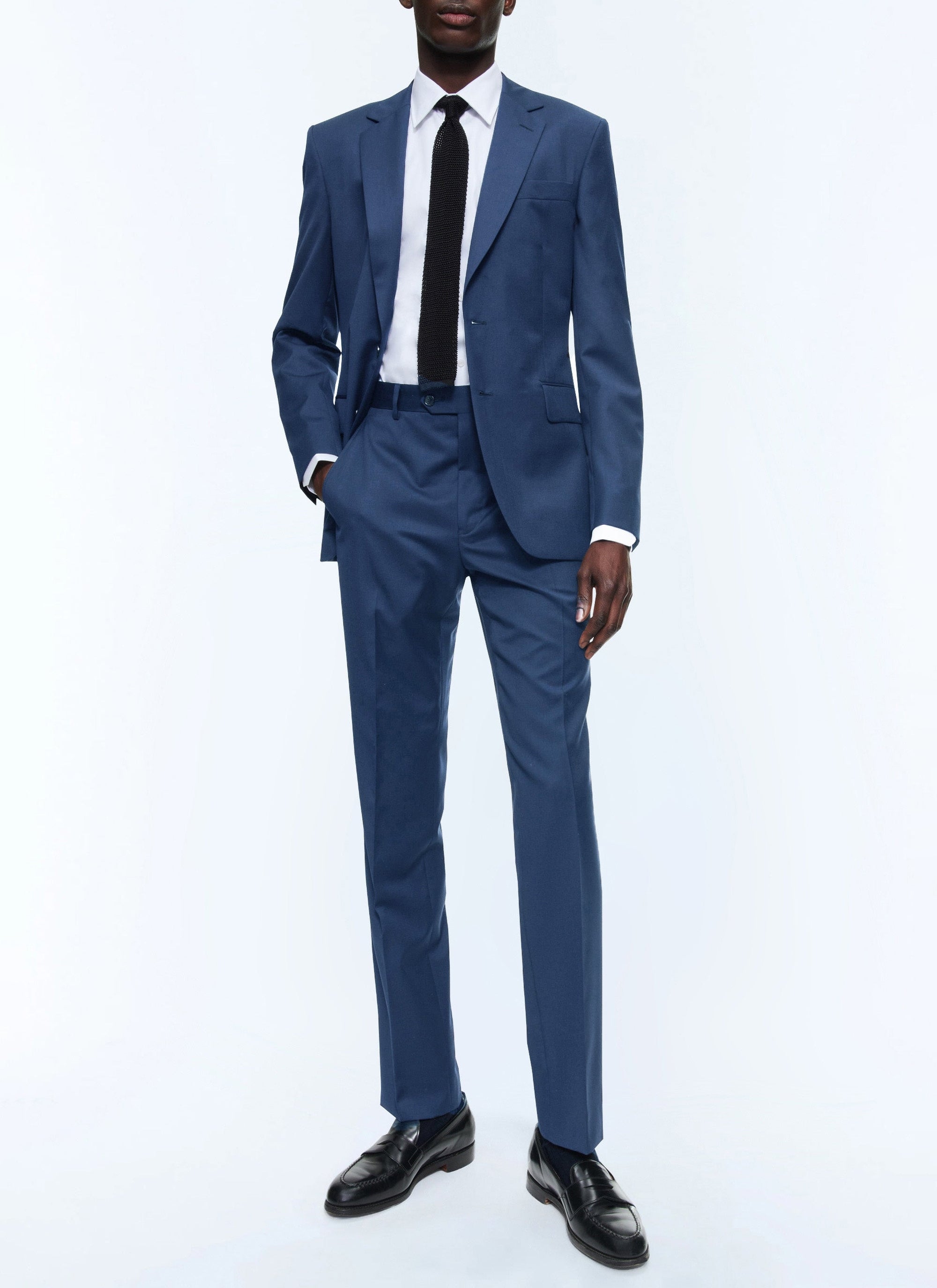 Veste de costume en laine - Bleu clair