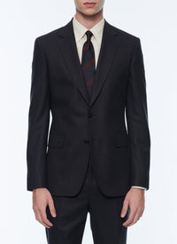 Wool flannel jacket - Navy blue