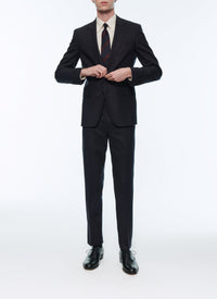 Wool flannel jacket - Navy blue