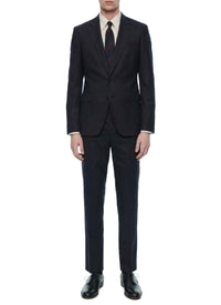 Wool flannel blazer - Carbon