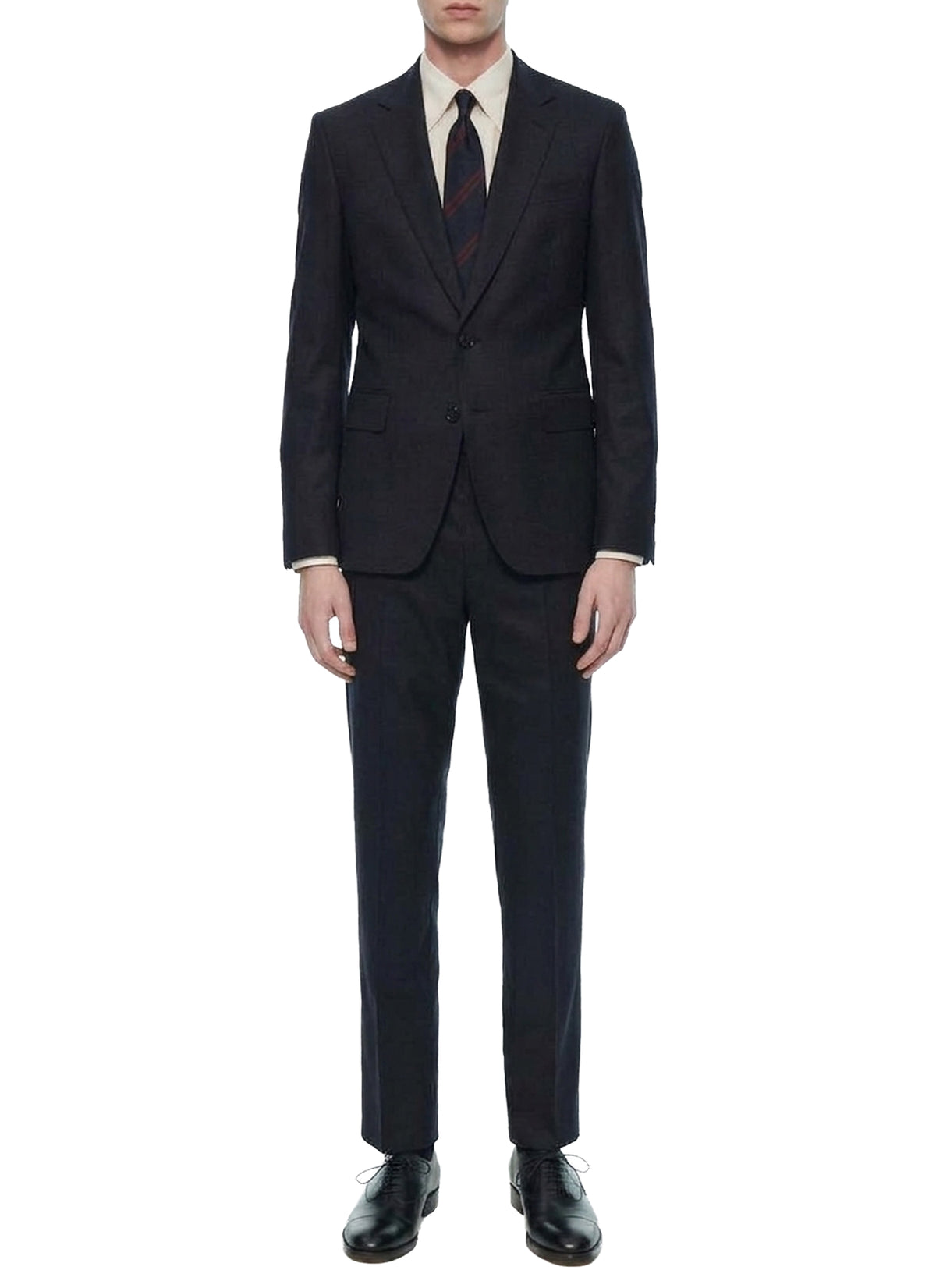 Wool flannel blazer - Carbon