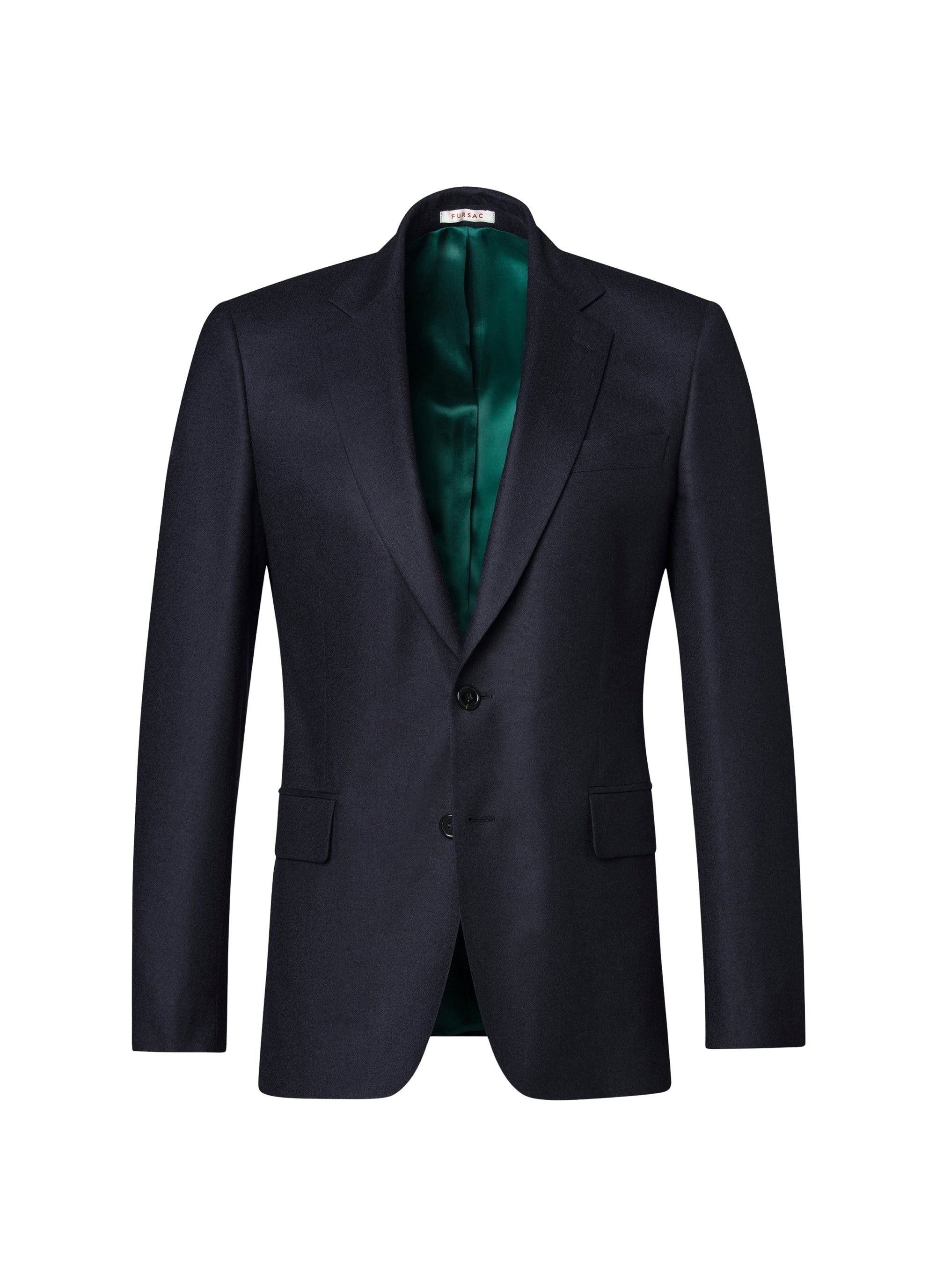 Wool flannel jacket - Navy blue