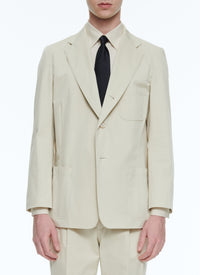 Jacket in cotton gabardine - Natural