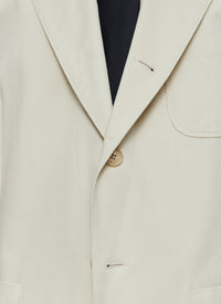 Jacket in cotton gabardine - Natural