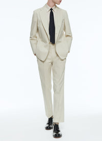 Jacket in cotton gabardine - Natural