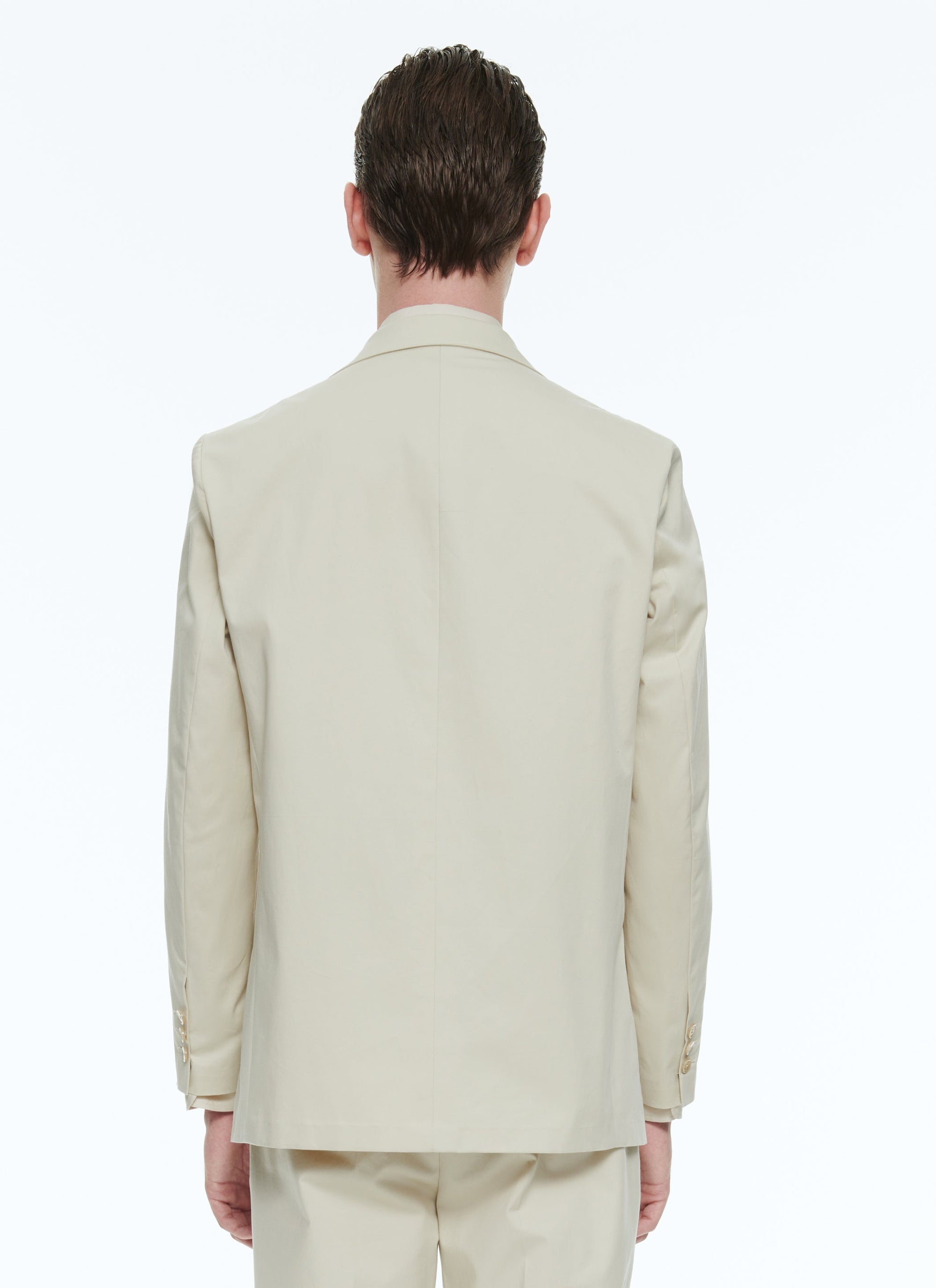 Jacket in cotton gabardine - Natural