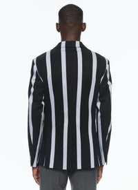 Blazer à rayures et écusson Pont Neuf - Noir