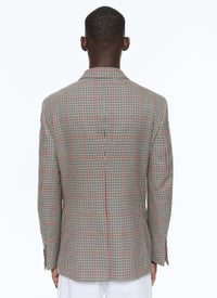 Veste en laine à motif pied de poule - Pied de poule