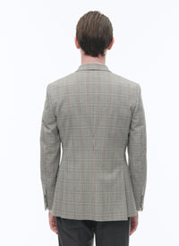 Double-breasted button-down suit jacket - Black & White