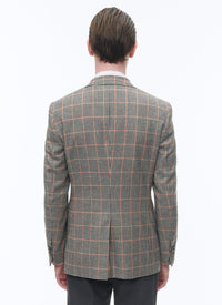 Veste de costume boutonnée et ajustée à motif - Noir & Blanc