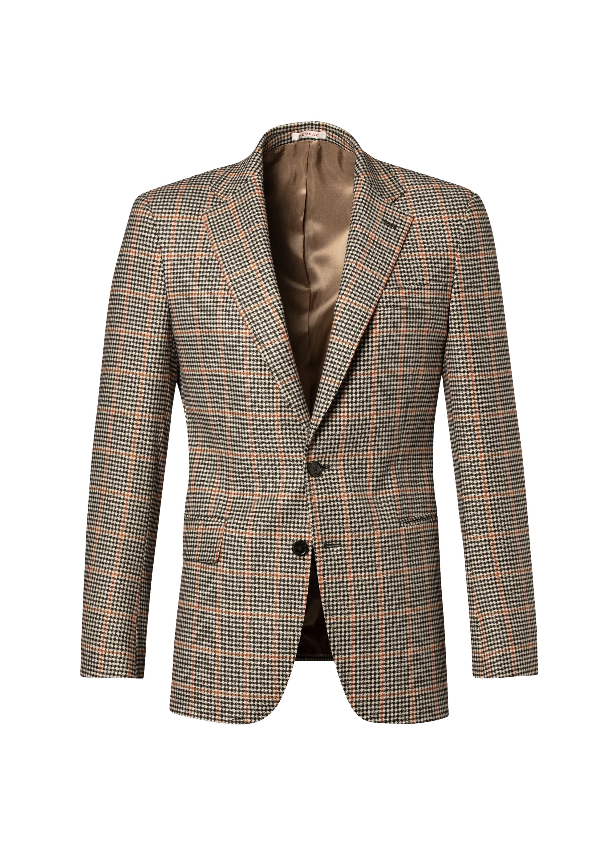 Veste de costume boutonnée et ajustée à motif - Noir & Blanc