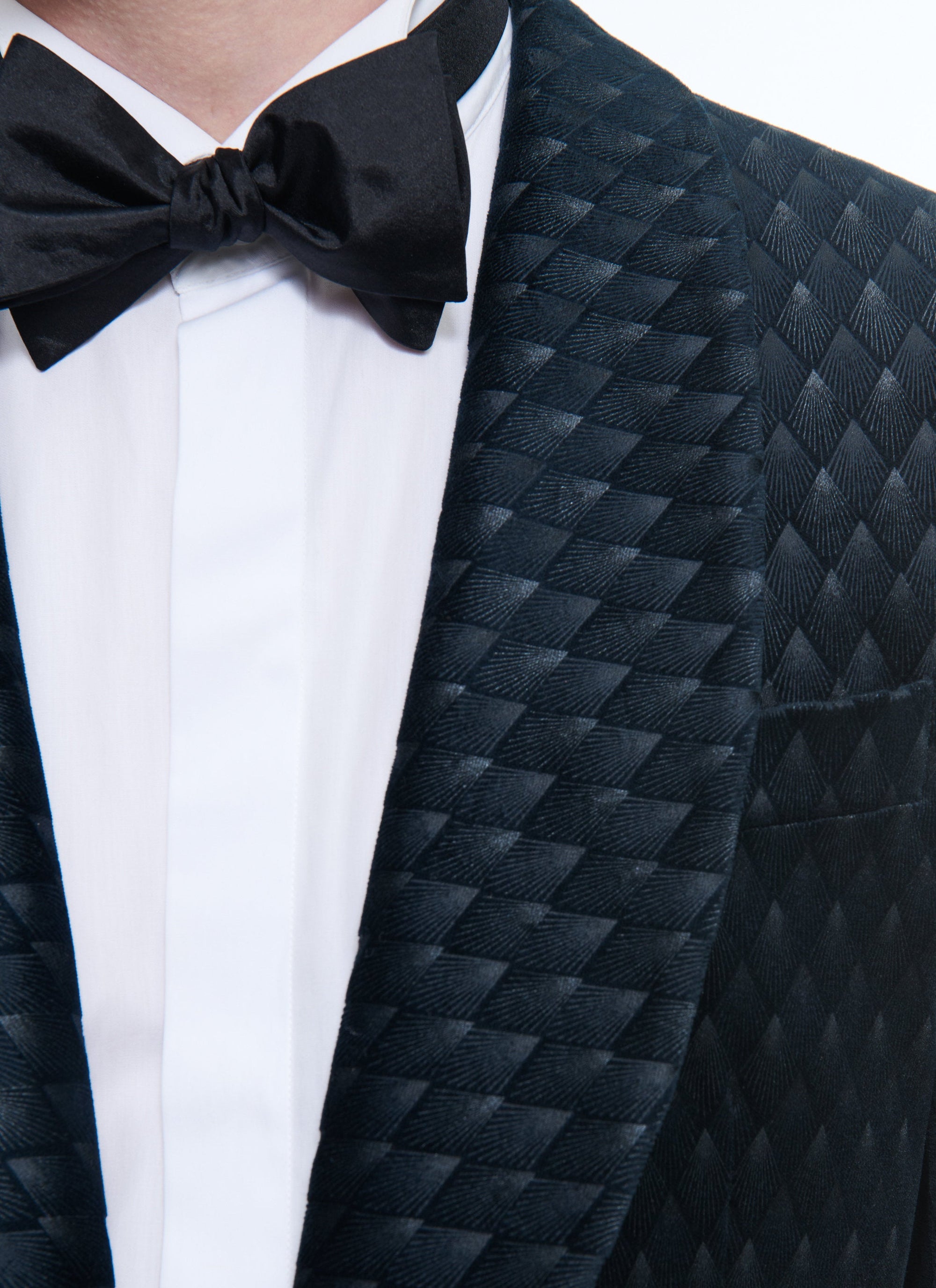 Veste de smoking à fermeture boutonnée - Carbone