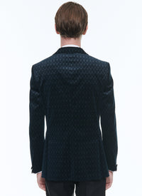 Veste de smoking à fermeture boutonnée - Carbone