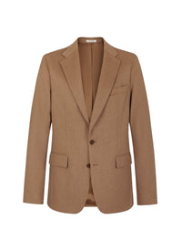 Veste droite en laine de chameau - Camel