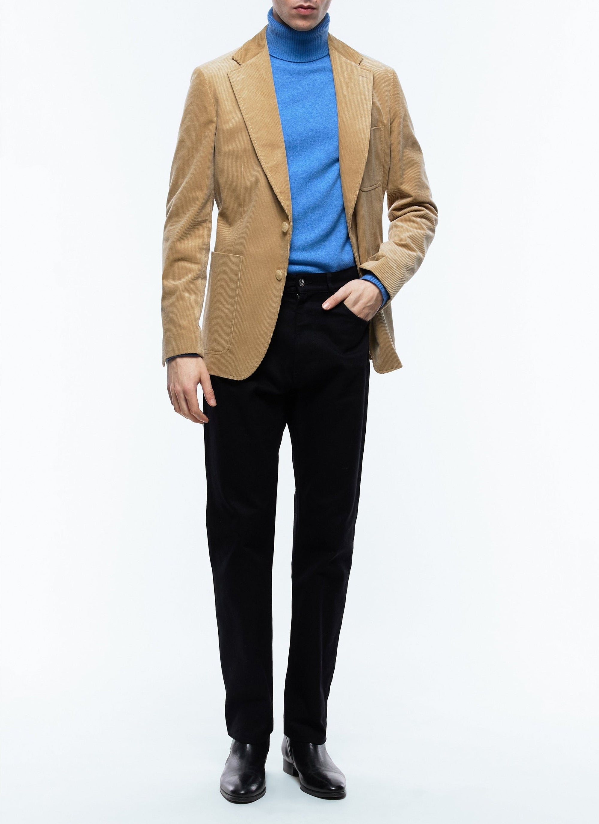Straight buttoned corduroy suit jacket - Vigogne