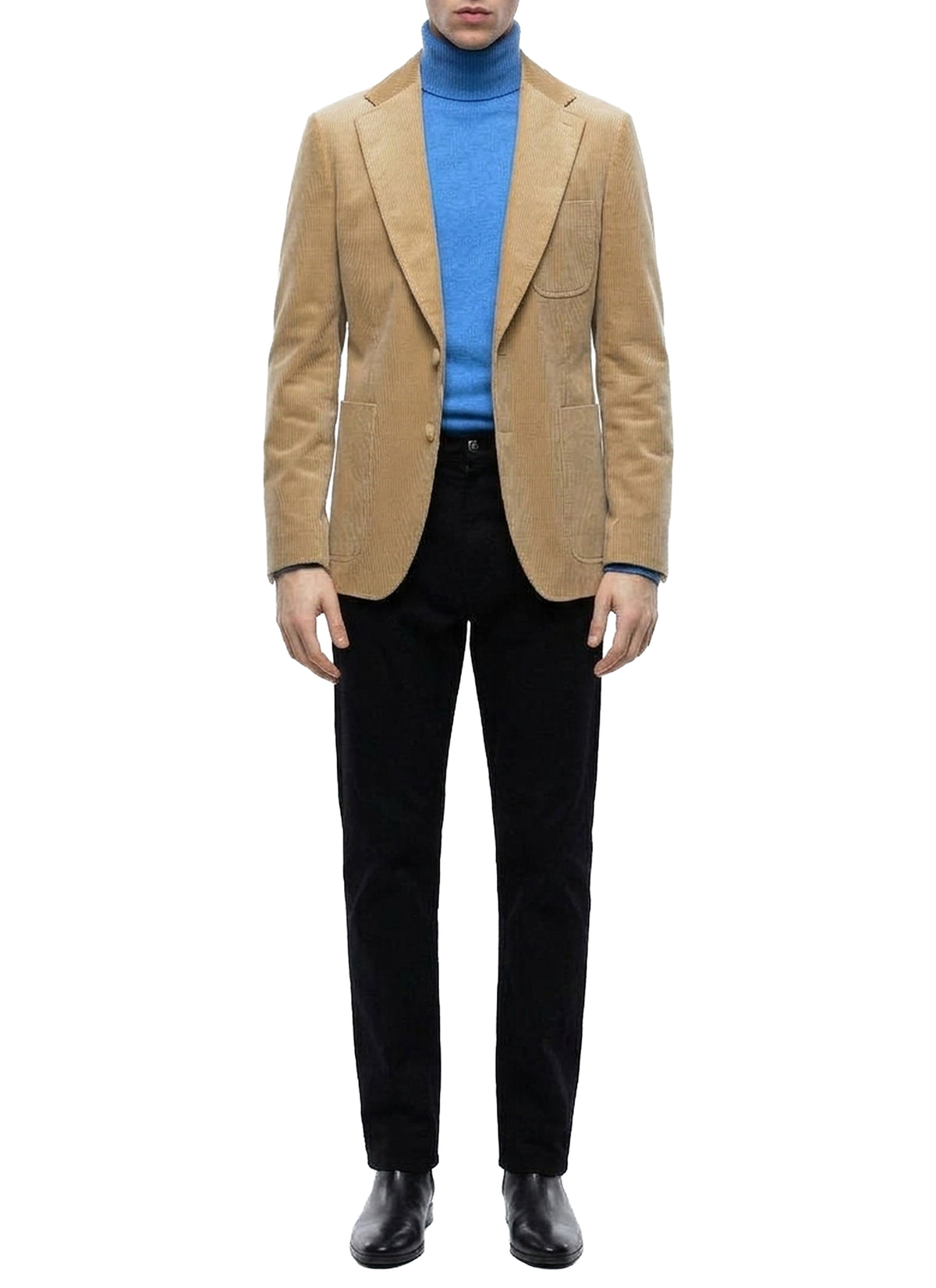 Straight-cut, buttoned corduroy suit jacket - Vigogne