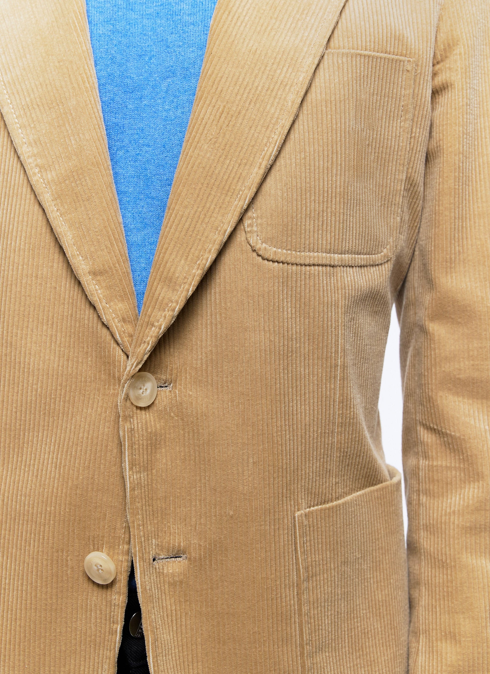 Straight buttoned corduroy suit jacket - Vigogne