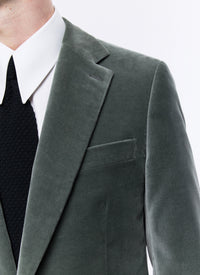 Veste de costume en velours - Marine