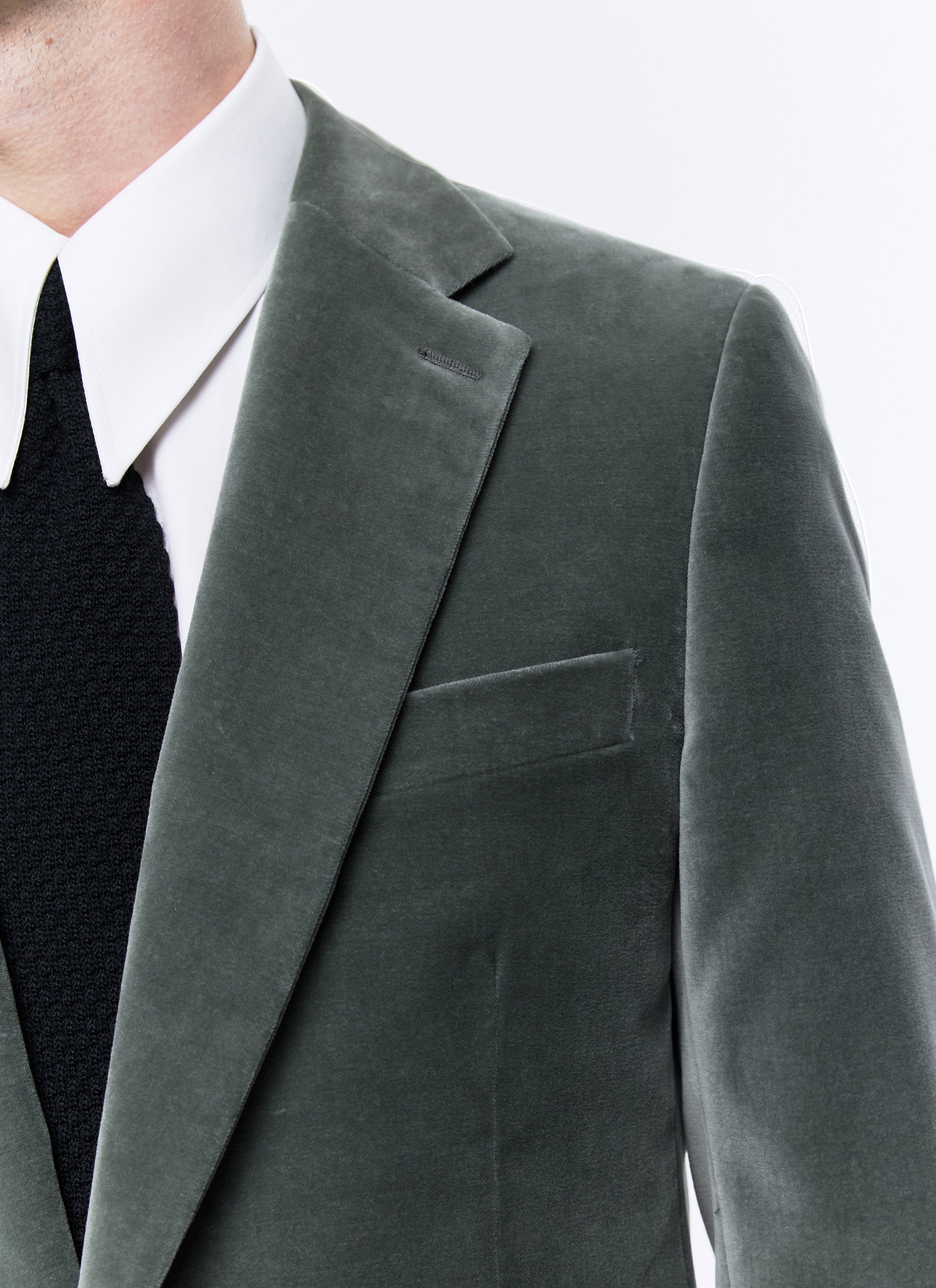 Veste de costume en velours - Marine