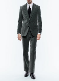 Veste de costume en velours - Marine