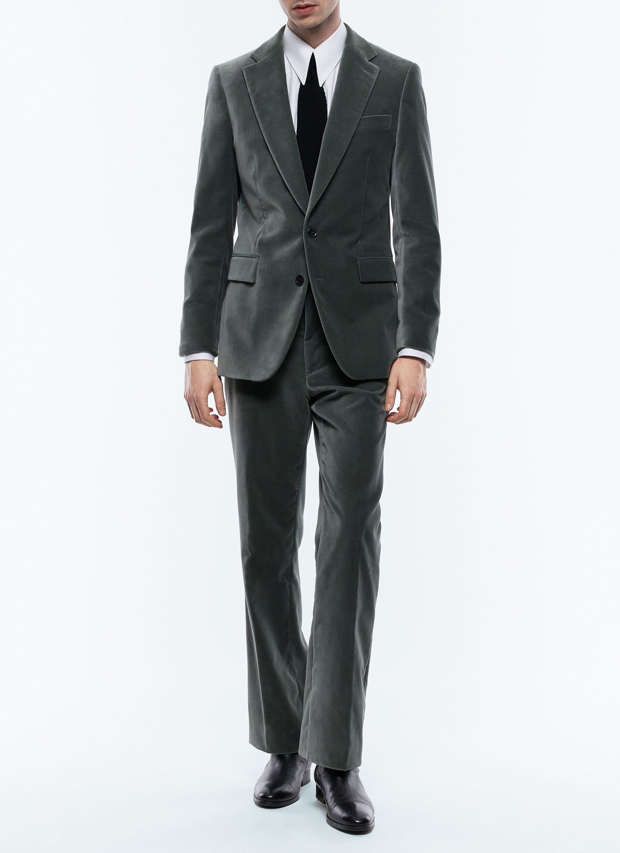 Veste de costume en velours - Marine