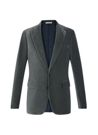 Veste de costume en velours - Marine