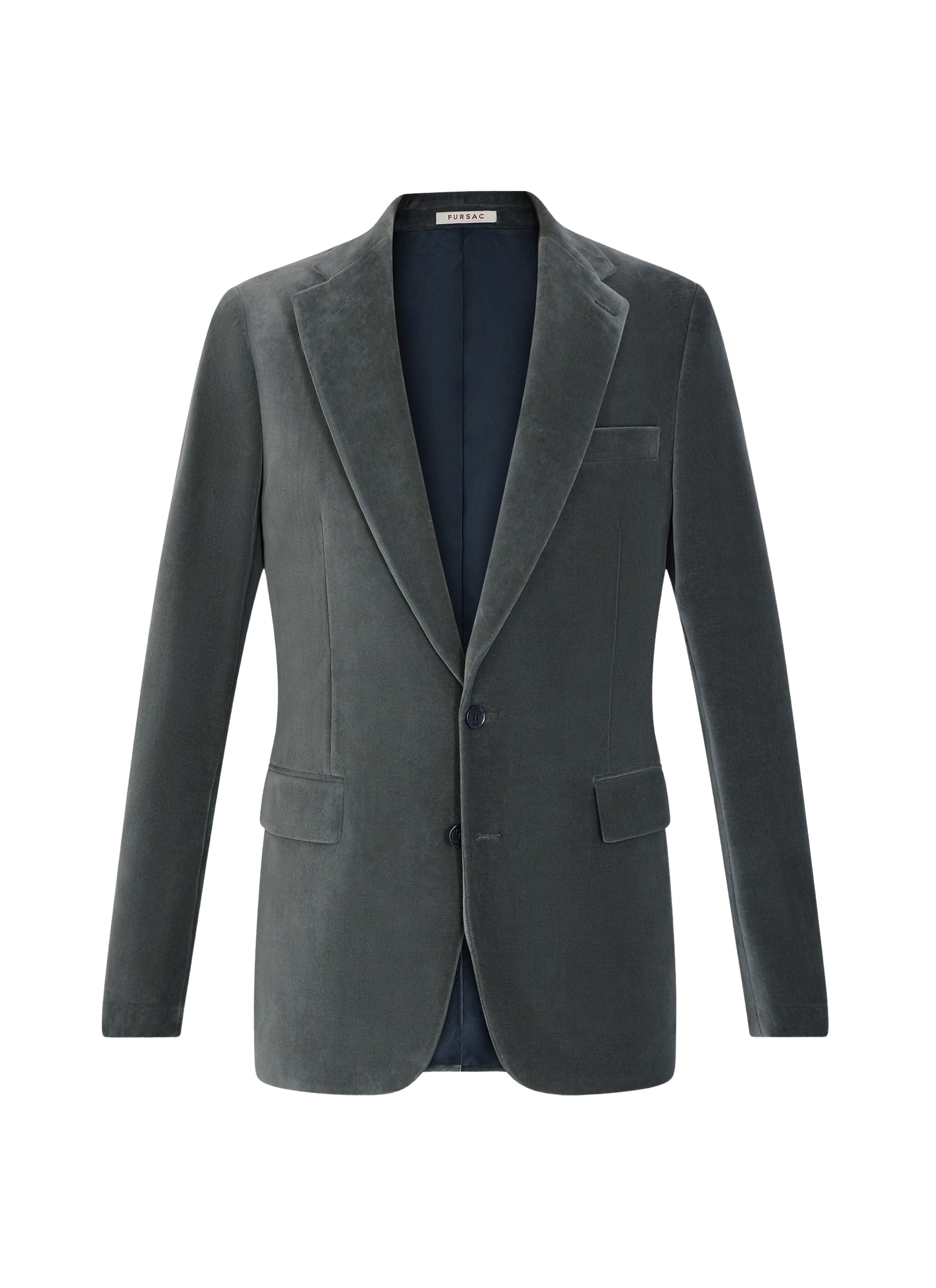 Veste de costume en velours - Marine