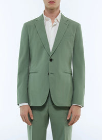 Veste droite en toile de coton - Tilleul