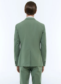 Veste droite en toile de coton - Tilleul