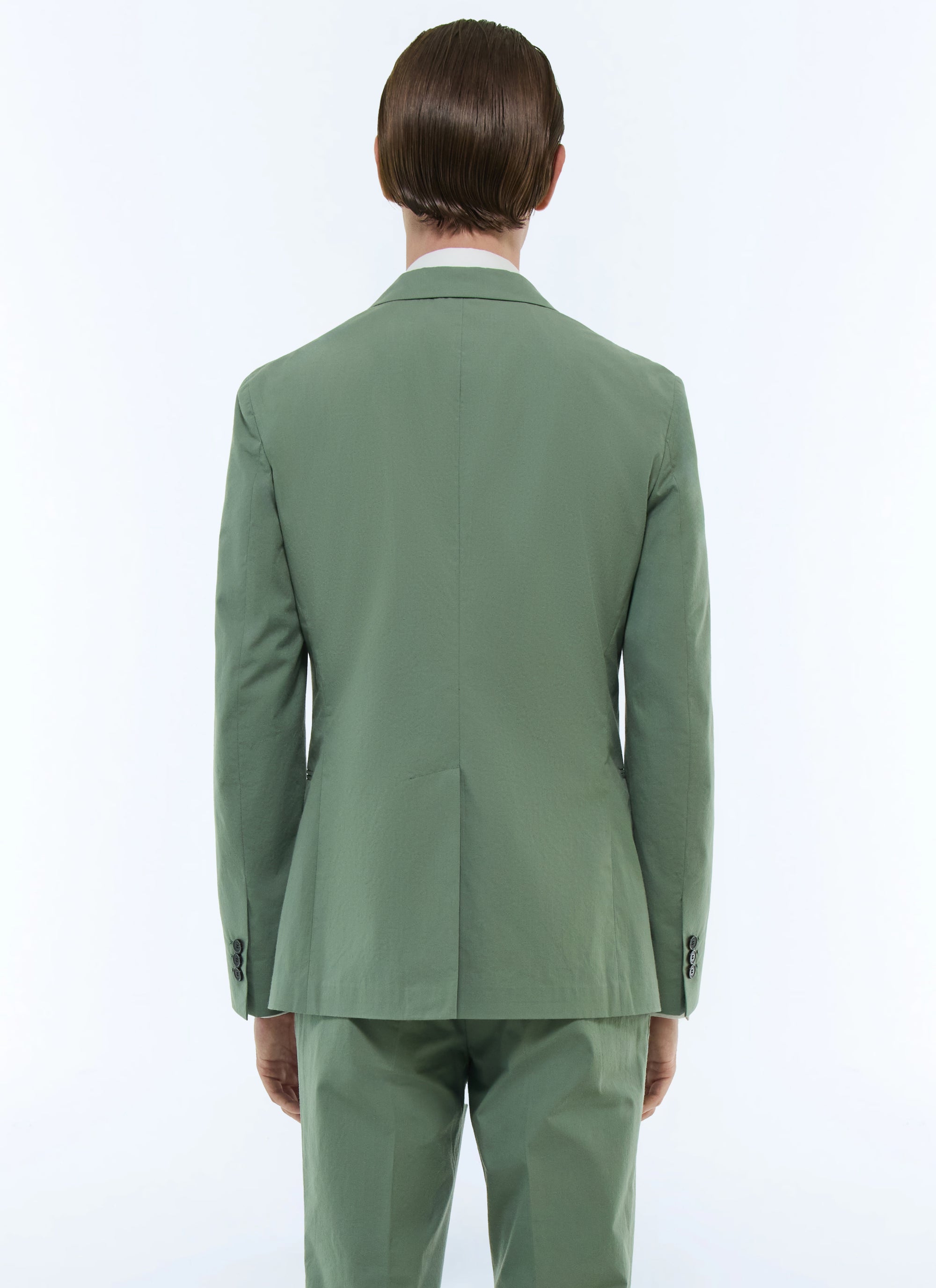 Veste droite en toile de coton - Tilleul
