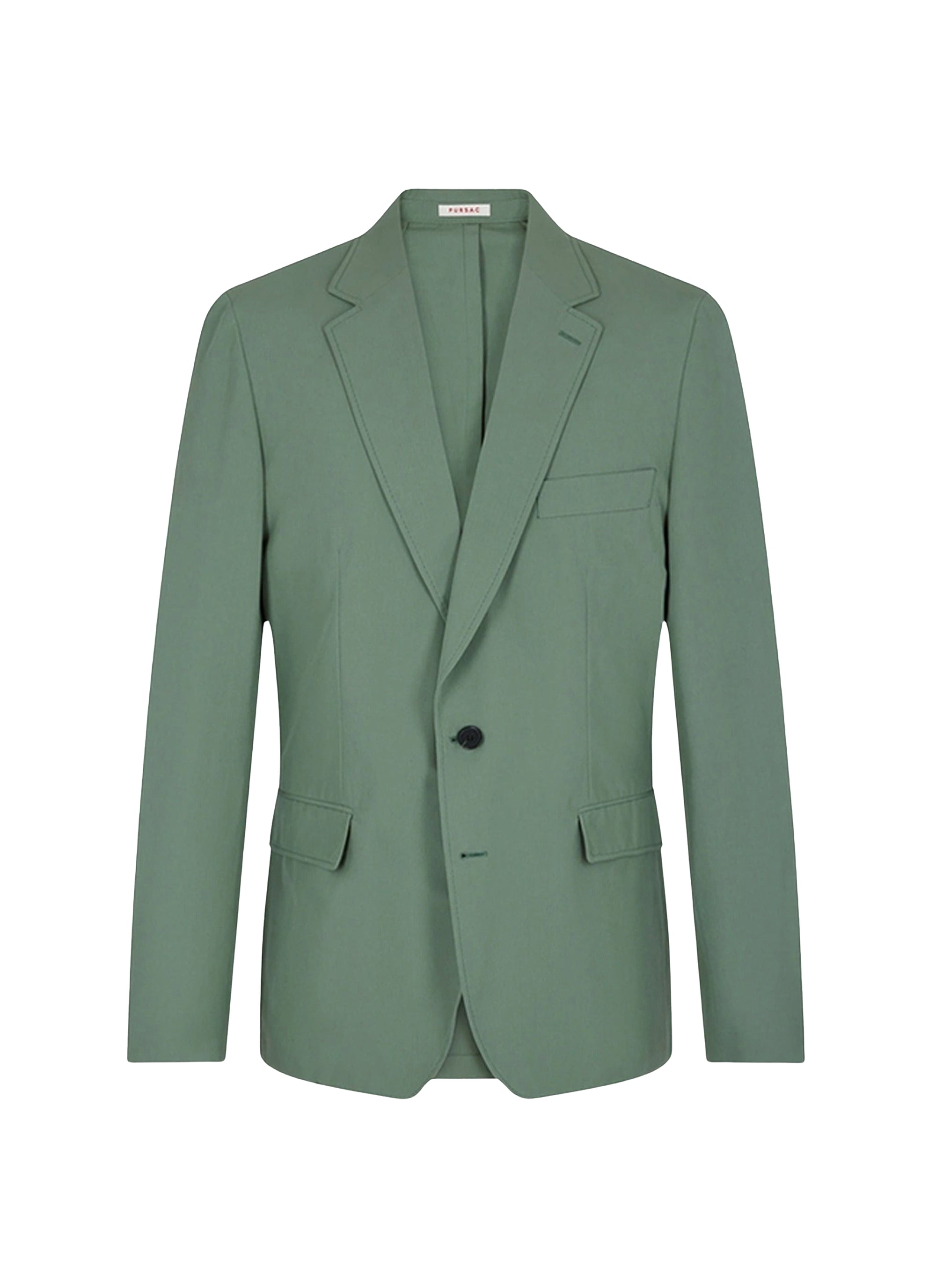 Veste droite en toile de coton - Tilleul