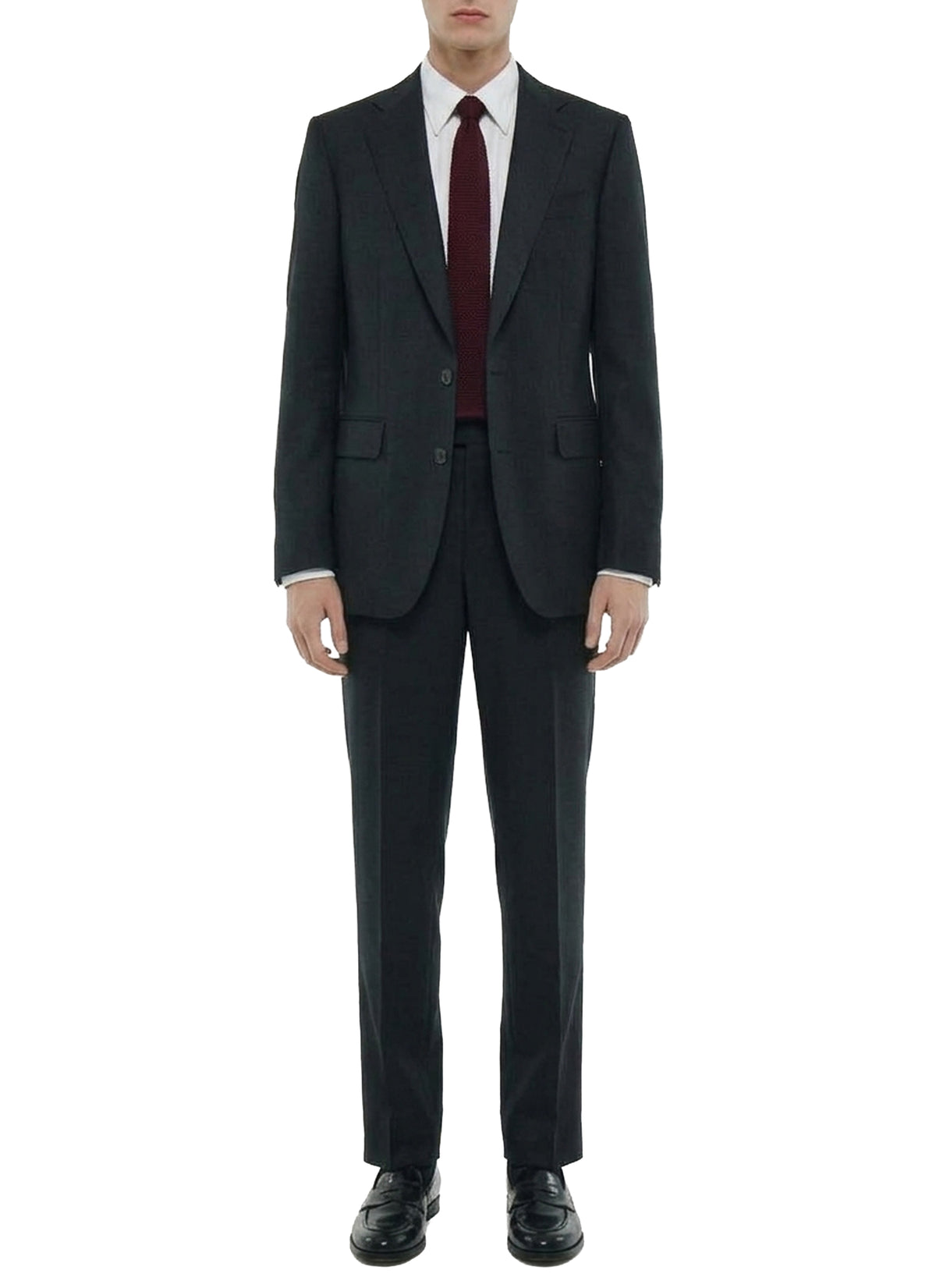 Blazer ajustée en toile de lin - Noir