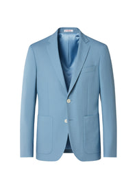 Veste de costume boutonnée à poches en laine - Indien