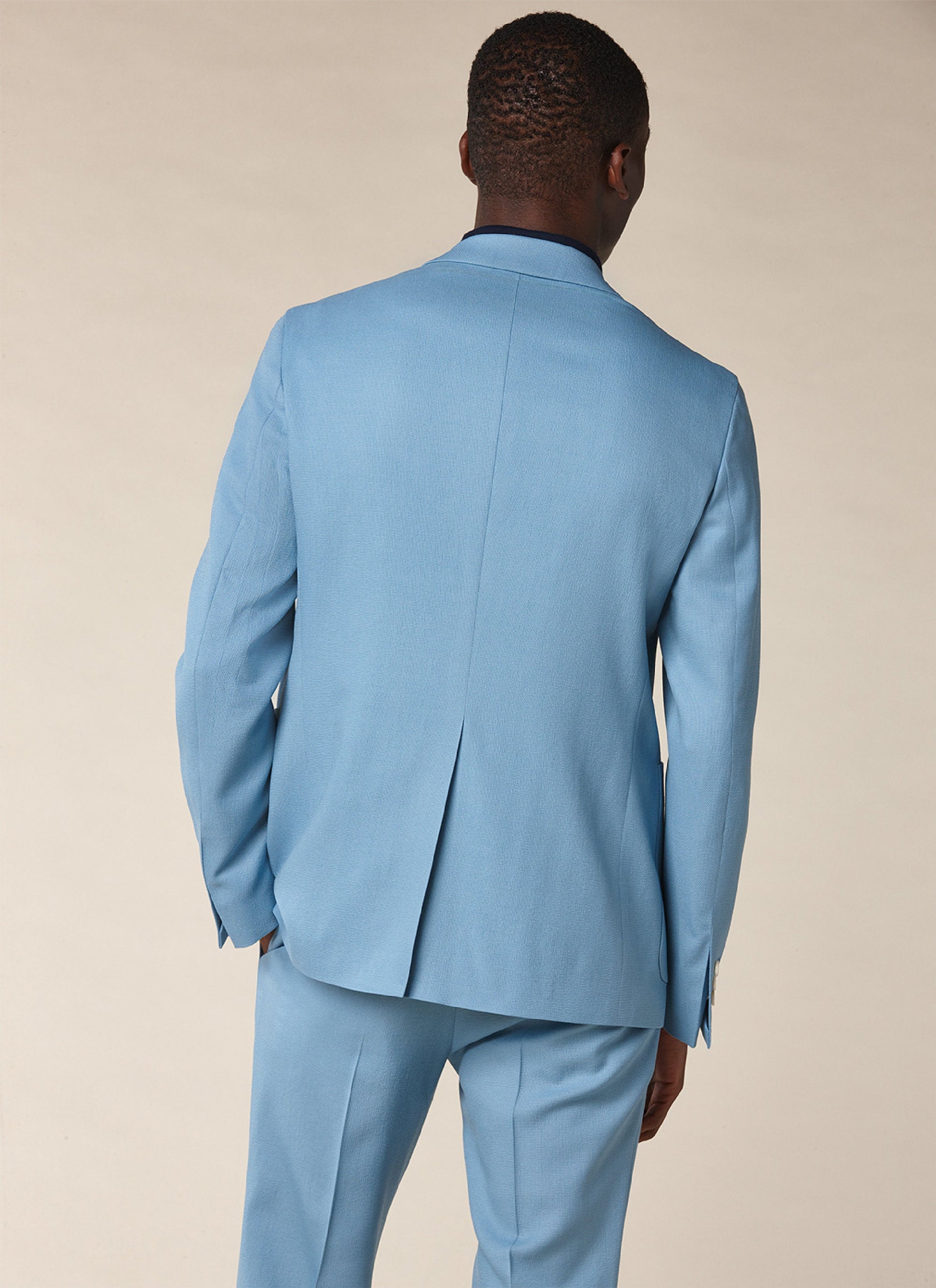 Veste de costume boutonnée à poches en laine - Indien